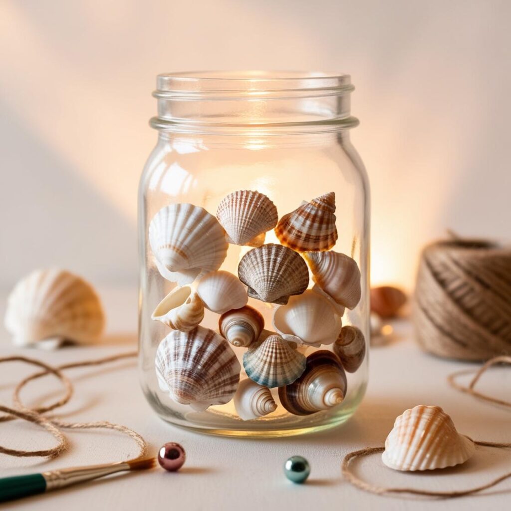DIY Muschelgläser