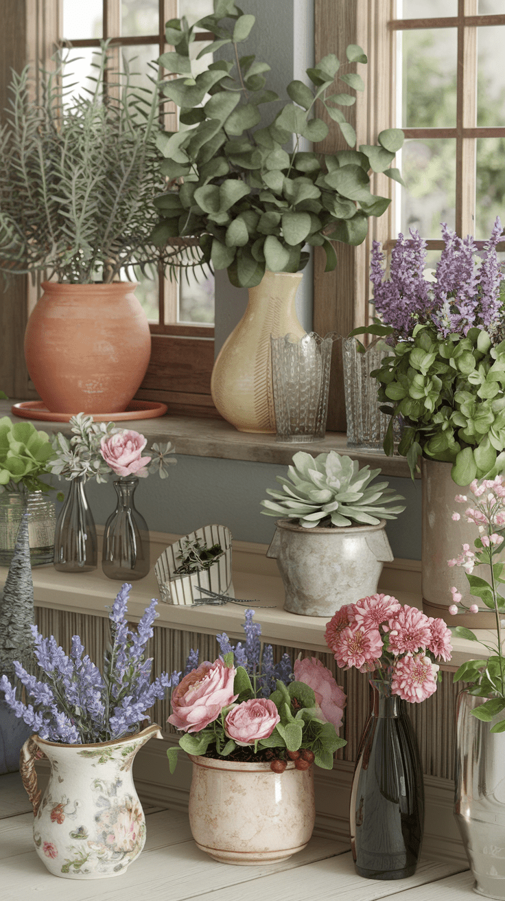 Du liegst im Bett und schaust durch das Fenster, wo die Pflanzen draußen in der Sonne glänzen. Die zarten Blumen in deinem Zimmer verbreiten einen süßen Duft, während du dich von der natürlichen Frische umgeben fühlst. Jede Pflanze und Blume trägt zu der verträumten Atmosphäre bei, die den Raum umgibt.