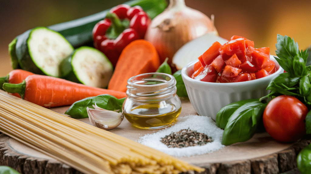 Zutaten Clean Eating Pasta