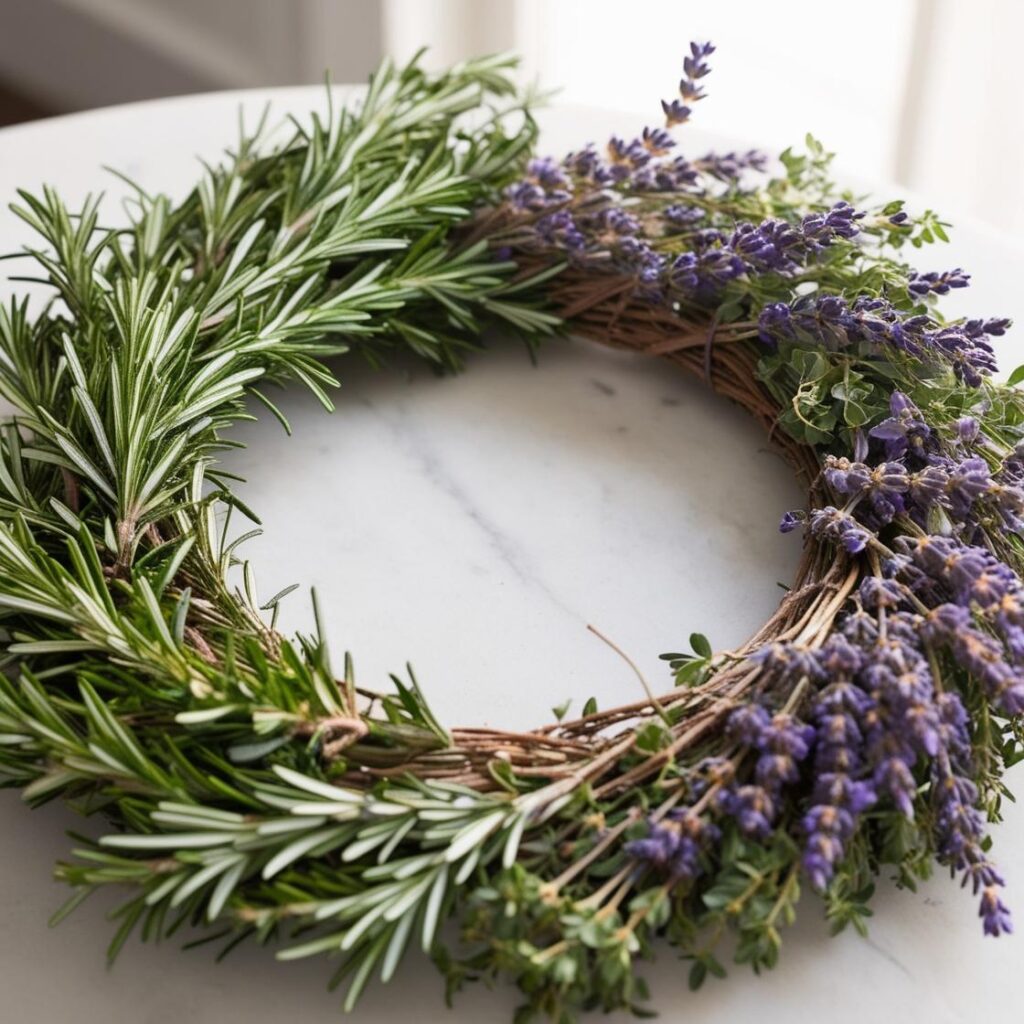 Lavendel Kräuterkranz