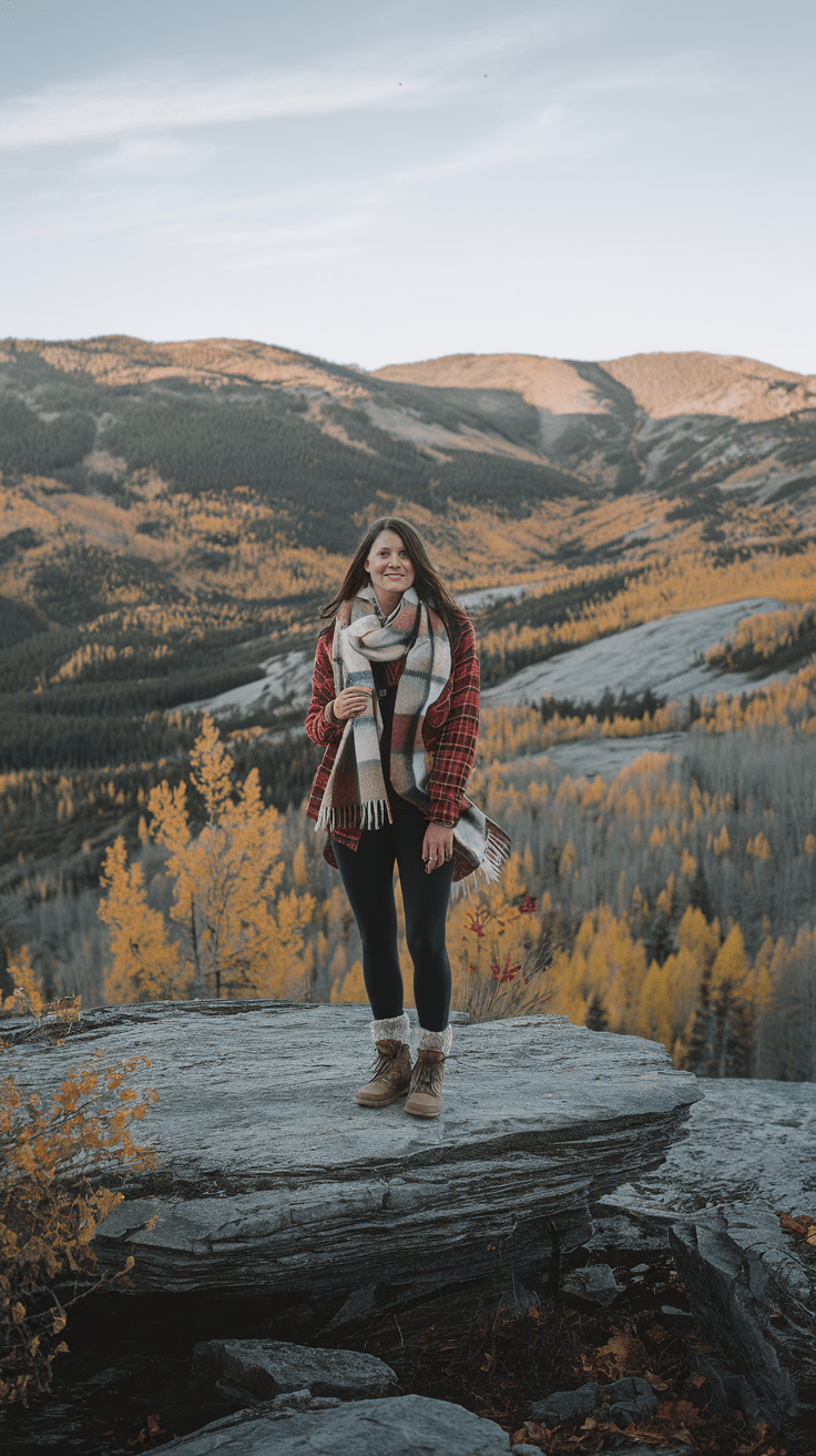 Ein Tagesausflug in die Berge, die Luft ist frisch, und dein Flanellhemd hält dich warm. Du fühlst dich abenteuerlustig und trotzdem total cozy – perfekt für einen aktiven Tag.