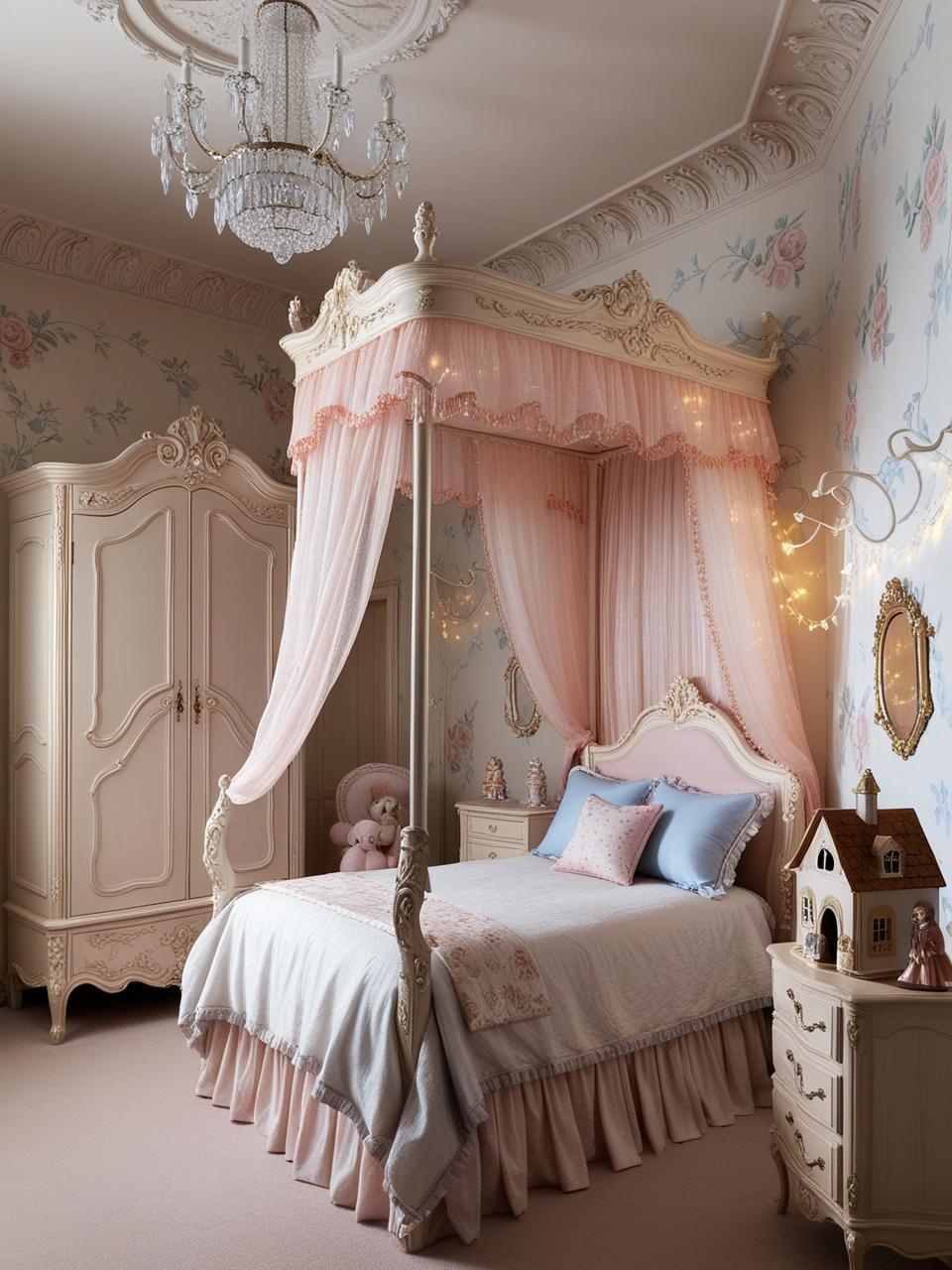 Rokoko Himmelbett