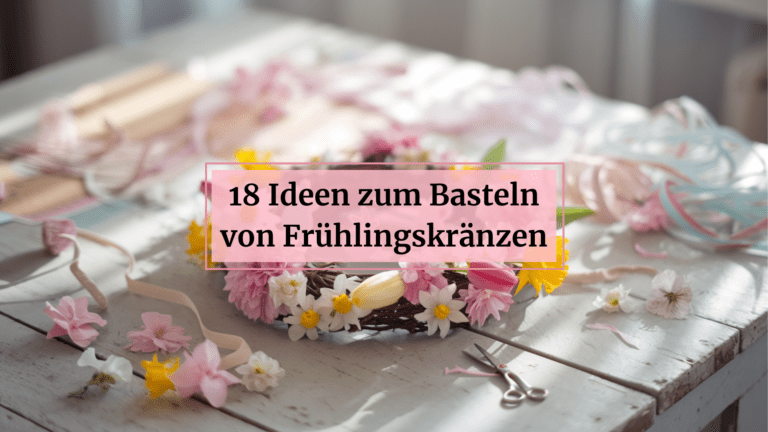 18 DIY Ideen um Frühlingskränze mit Kindern zu basteln
