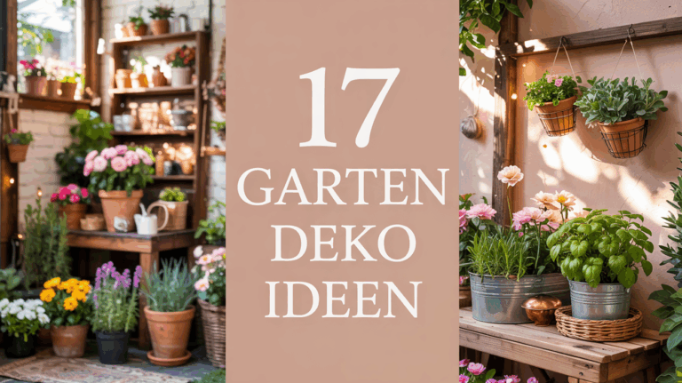 17 günstige Garten Deko Ideen