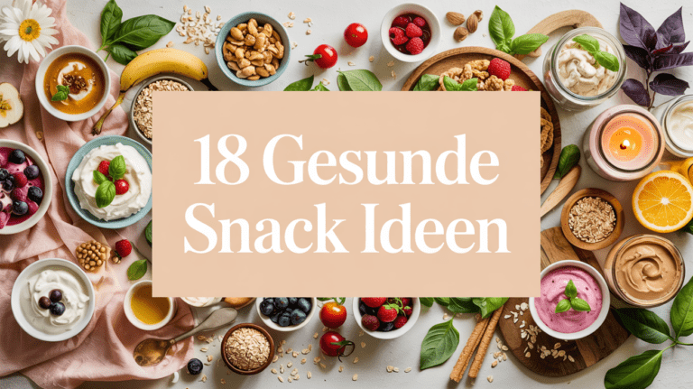 18 gesunde Snack Ideen
