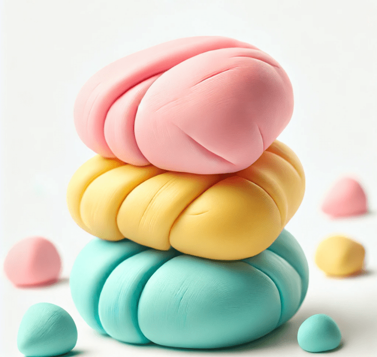 DIY Selbstgemachte bunte Knete