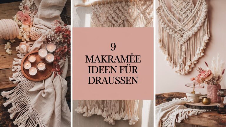 Makrameeideen für draußen – Boho-Feeling zum Selberknüpfen