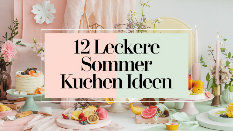 12 leckere Sommer Kuchen Ideen