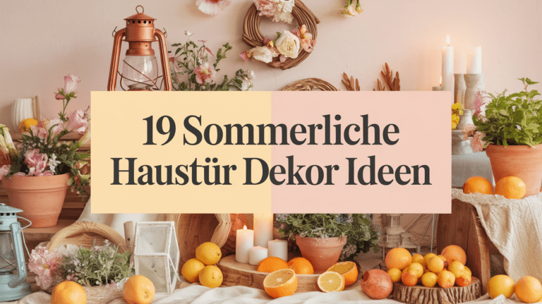19 inspirierende Ideen für dein sommerliches Haustür Dekor