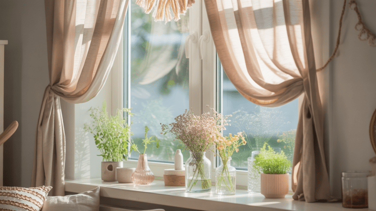 10 wunderschöne Ideen für Fensterdeko im Sommer