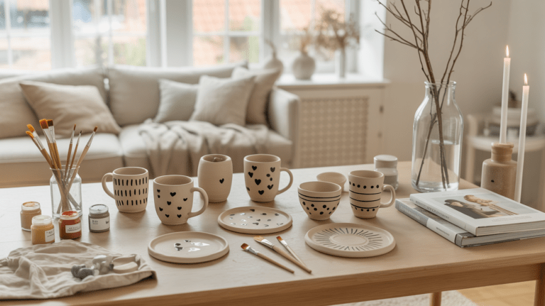 10 einfache Keramik bemalen Ideen für Anfänger