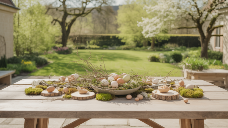 15 natürliche Osterdeko Ideen für Garten und Terrasse