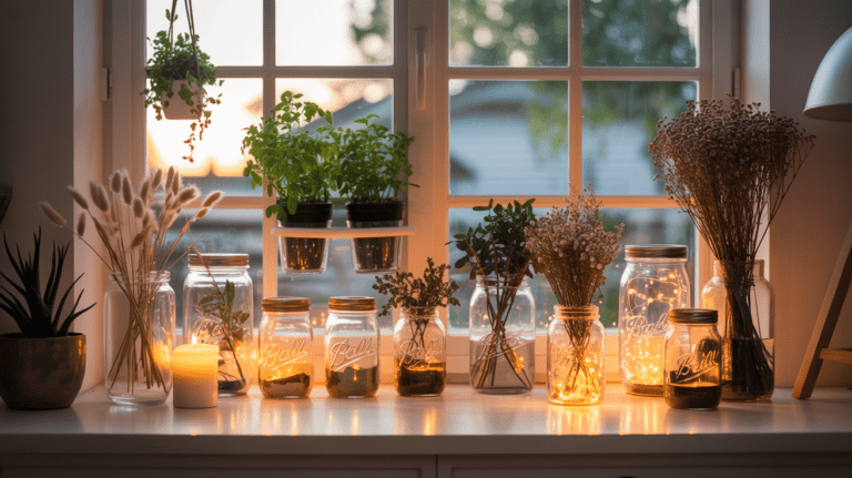 13 kreative Einweckgläser dekorieren Ideen für Haus und Garten
