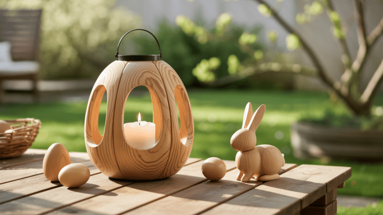 18 stilvolle Osterdeko draußen aus Holz für Garten und Terrasse