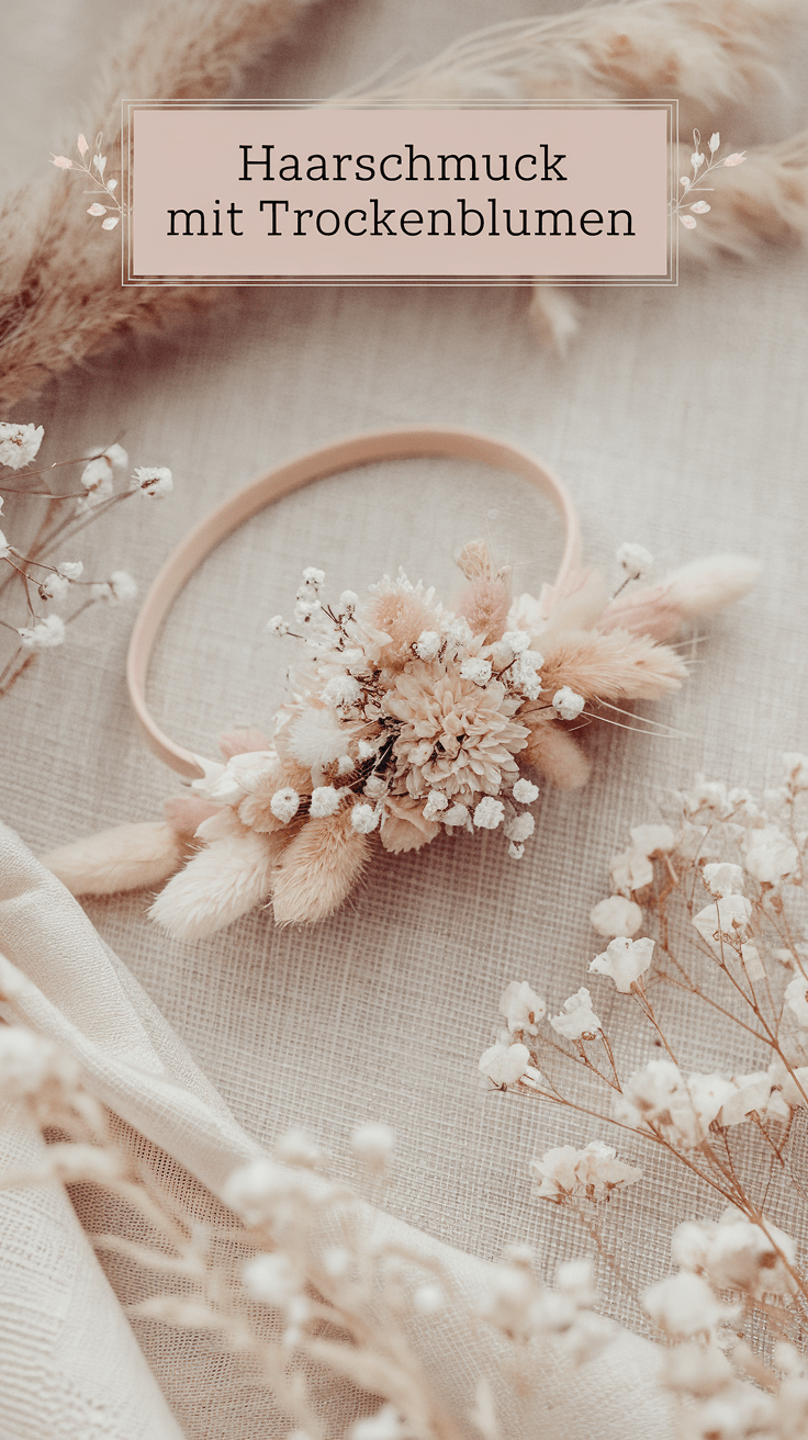 14. Haarschmuck aus Trockenblumen
