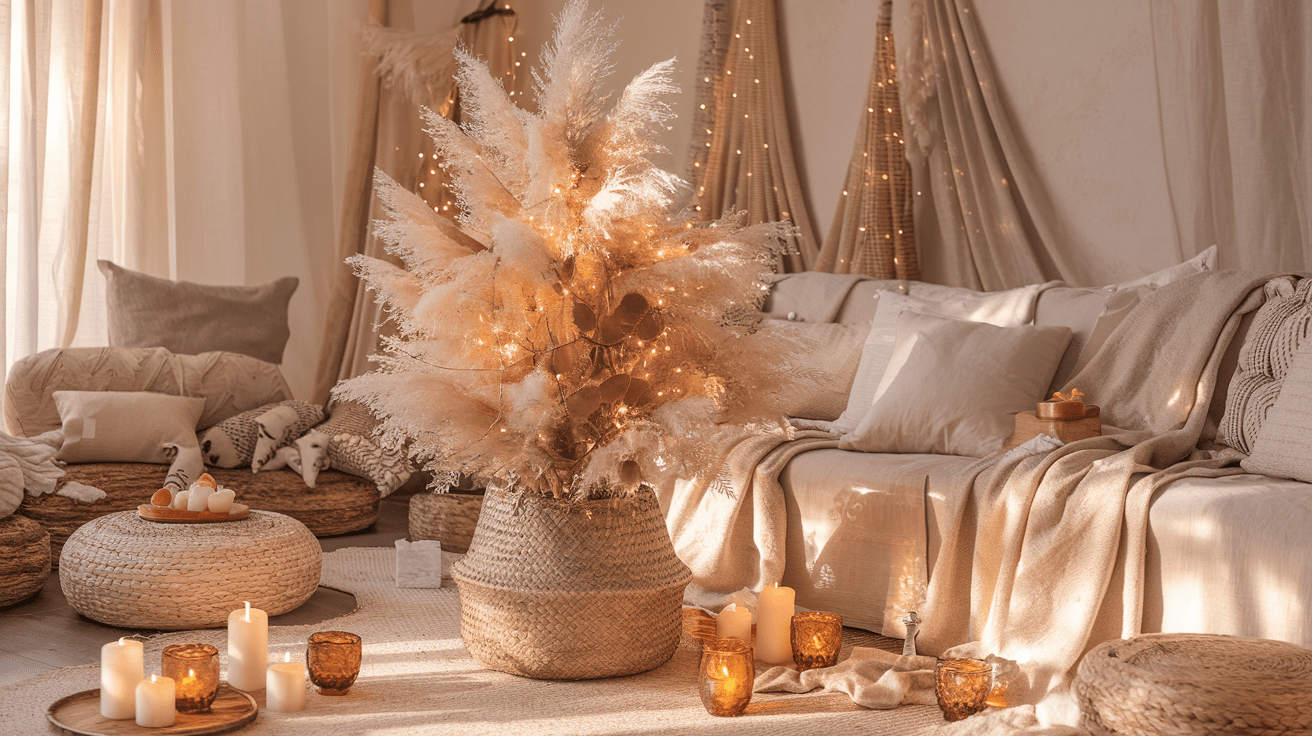 Boho Weihnachtsdeko Ideen