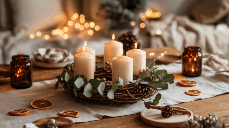 7 Adventskranz Ideen, die Wärme & Gemütlichkeit schenken