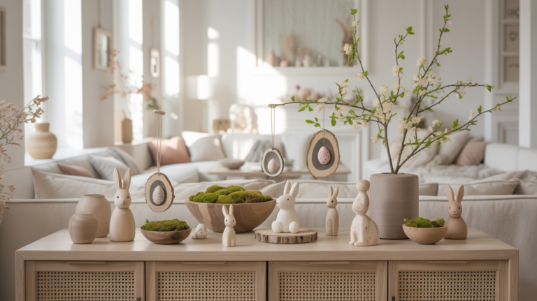 14 kreative Oster Bastelideen aus Holz für natürliche Deko