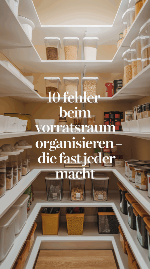 Vorratsraum organisieren