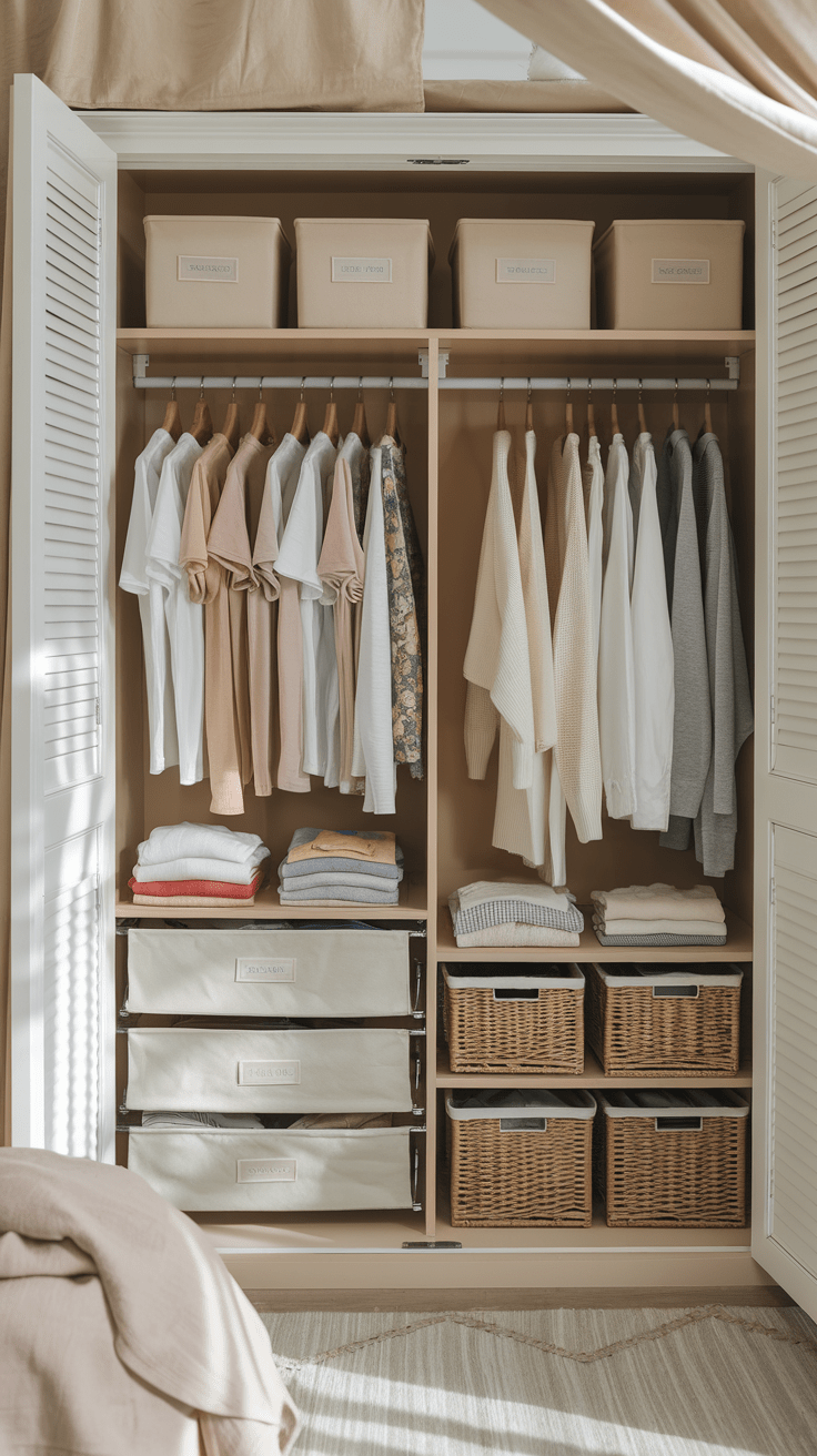 Kleiderschrank organisieren