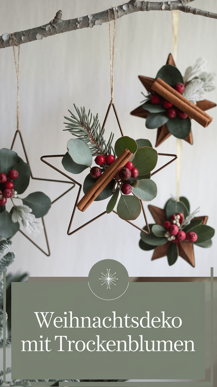 10. Weihnachtsdeko aus Trockenblumen