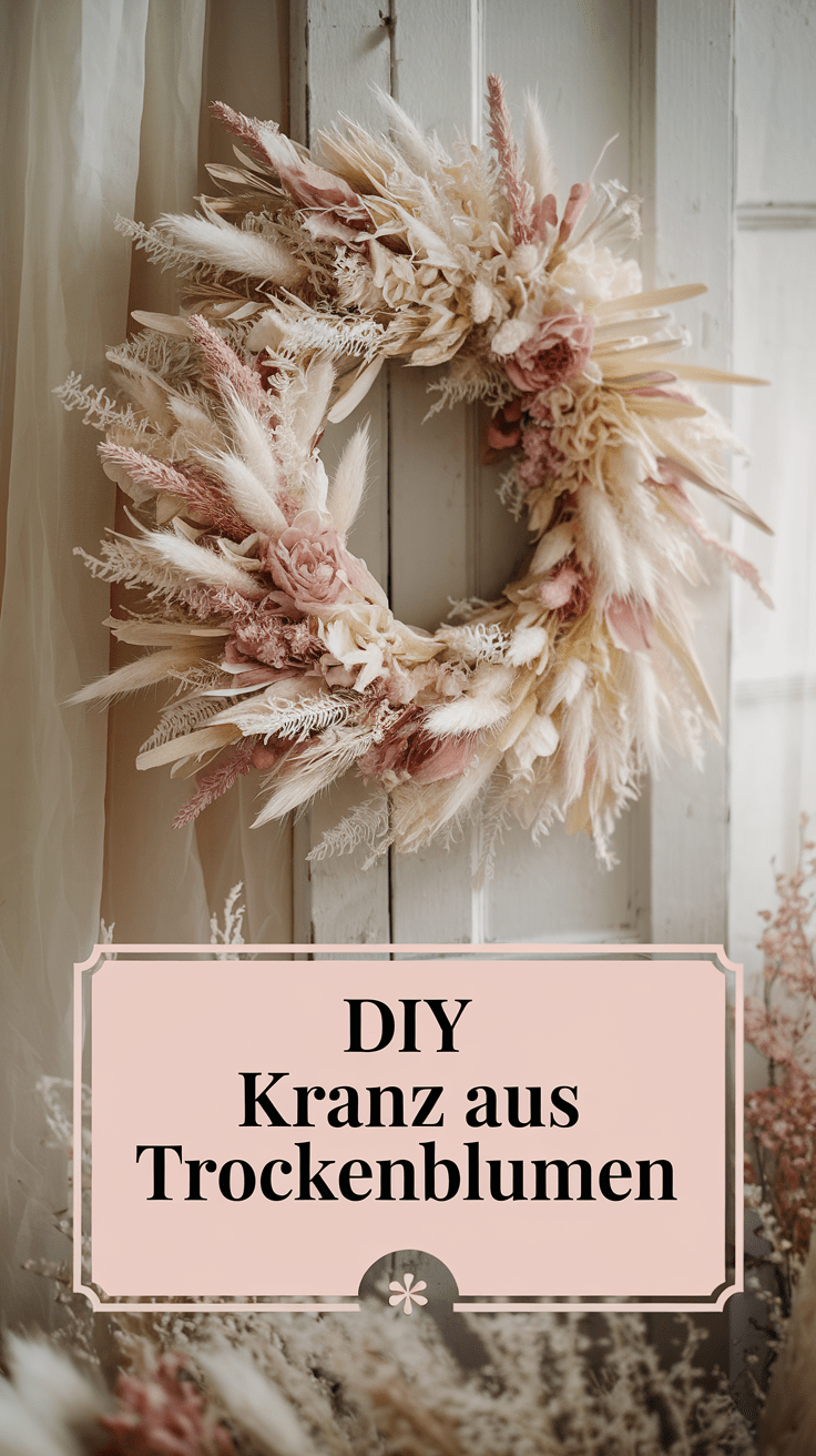 Kranz aus Trockenblumen