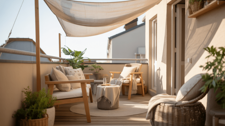 10 Sonnenschutz Ideen für den Balkon, die Schatten und Stil perfekt verbinden