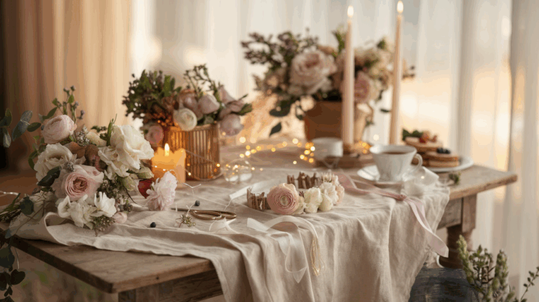 Ein traumhafter Abend mit selbstgebundenen Blumenkränzen