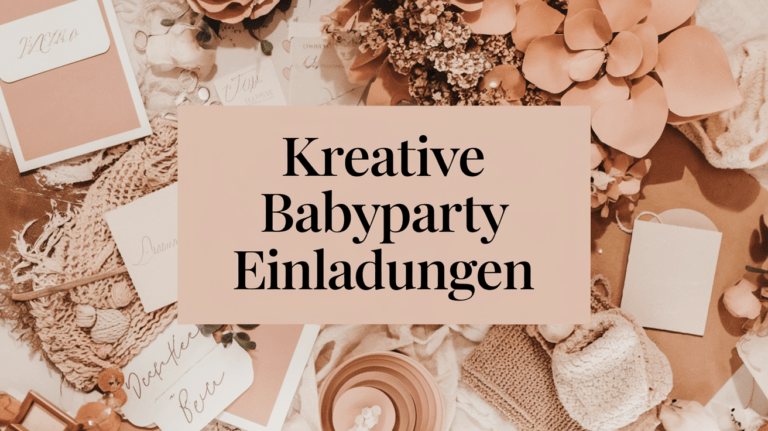 Kreative Ideen für wunderschöne Babyparty-Einladungen
