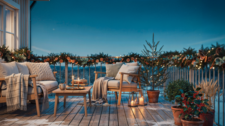 13 Terrasse weihnachtlich dekorieren Ideen für eine stimmungsvolle Adventszeit