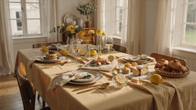 14 Butter Yellow Brunch Ideen für Gäste, die einfach gute Laune machen