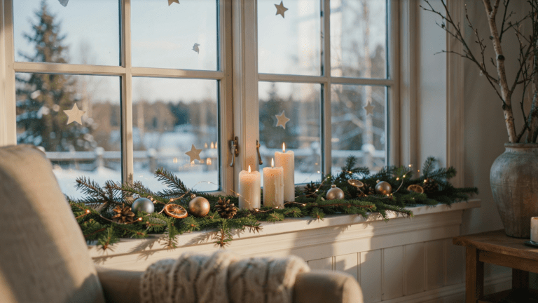 12 Fensterbank dekorieren Ideen zu Weihnachten für eine gemütliche Atmosphäre