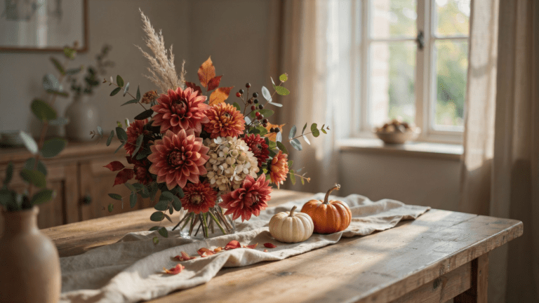 13 wunderschöne herbstliche Blumenstrauß Ideen für eine gemütliche Herbststimmung