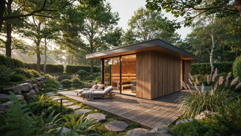 14 luxuriöse Gartenhaus mit Sauna Ideen für deine Wellness-Oase